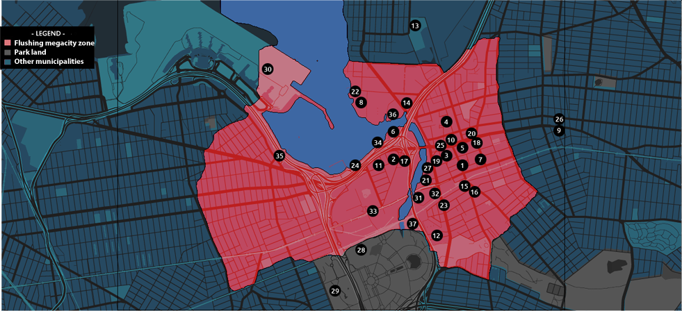 Map of Flushing2025